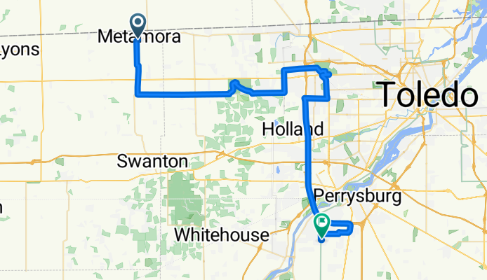 Maple St, Metamora to Brampton Park Rd, Perrysburg