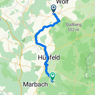 Haubtweg, Eiterfeld nach Allmuser Straße, Hünfeld