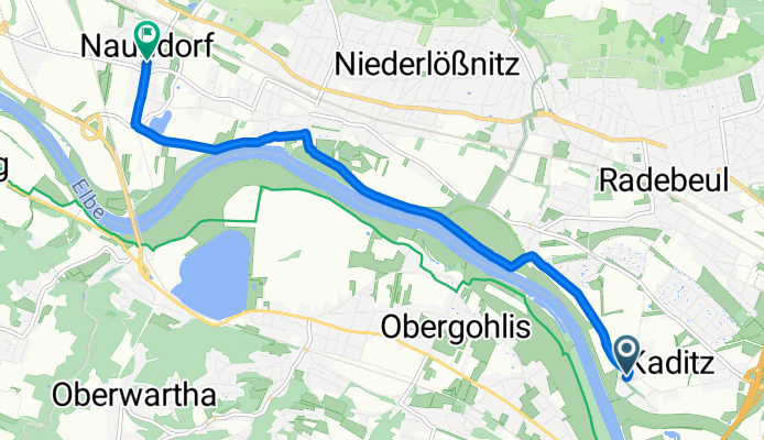 24.08.25 Altkaditz, Dresden nach Altnaundorf, Radebeul