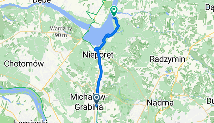 Długorzeczna, Warszawa do Główna, Rynia