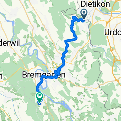 Riedwiesstrasse, Bergdietikon nach Büntacher, Hermetschwil-Staffeln