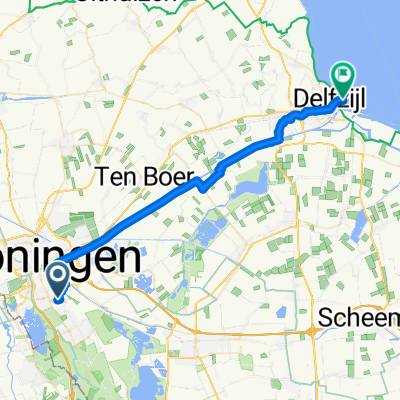 Goeman Borgesiuslaan, Groningen naar Handelskade West, Delfzijl