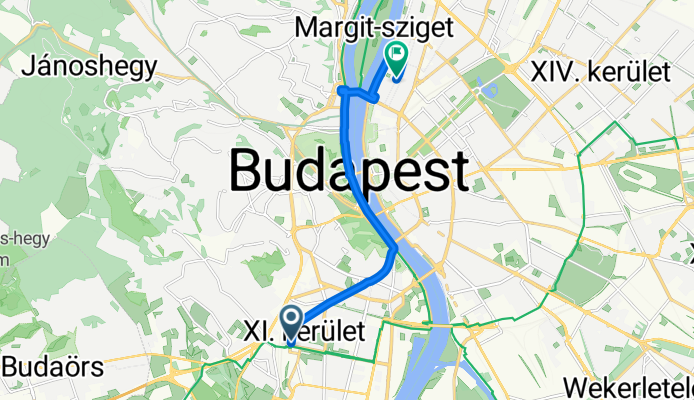 Etele tér, Budapest to Pannónia utca, Budapest