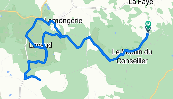 Route du Conseiller, Lamongerie à Route du Conseiller, Lamongerie