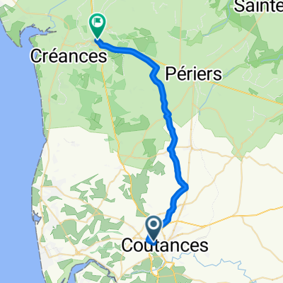 Rue Gérard Gaunelle, Coutances to Rue des Écoles, Lessay