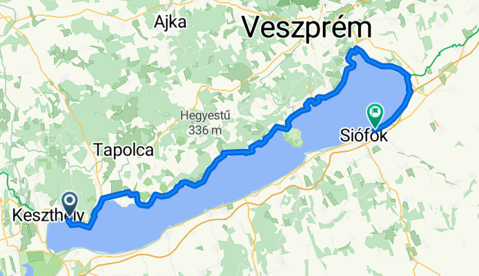 Kossuth Lajos utca, Gyenesdiás do Szt László utca, Siófok