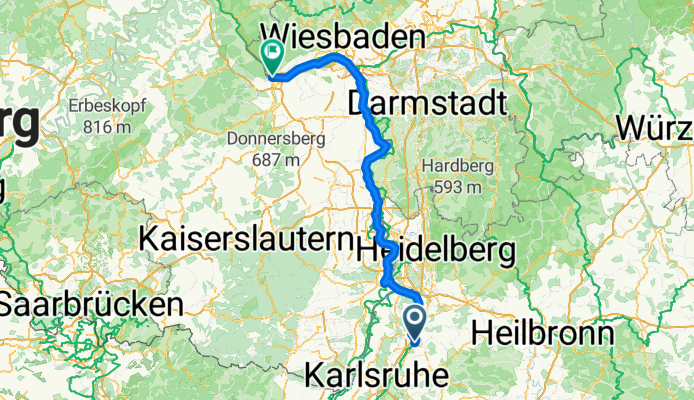 Bruchsal - Bingen am Rhein