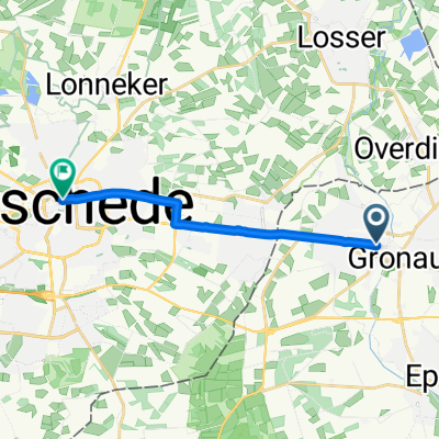 Franz-Kerkhoff-Straße, Gronau (Westfalen) nach Korte Hengelosestraat, Enschede