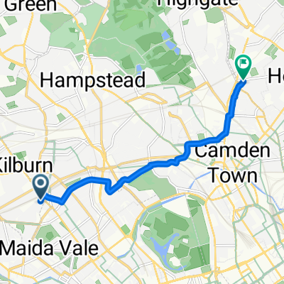18B Cambridge Avenue, London to 23 Southcote Road, London