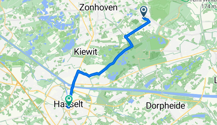 Dennenweg to Maastrichterstraat
