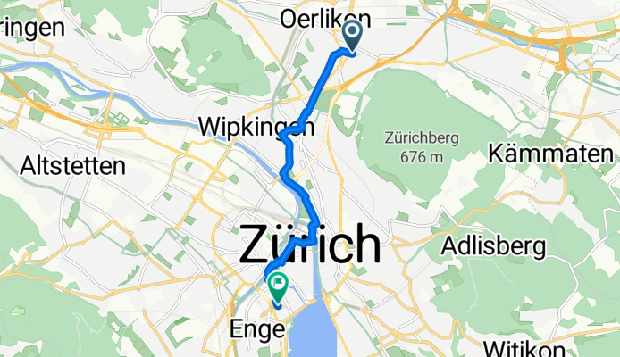 Friedackerstrasse nach Genferstrasse