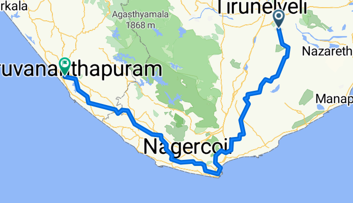 Tirunelveli - Thiruvananthapuram