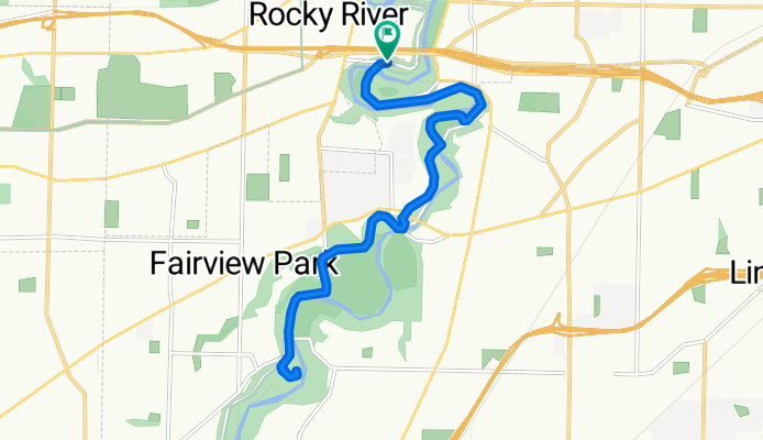 1) MetroPark Rockcliff Springs to S Mastick Picnic Area