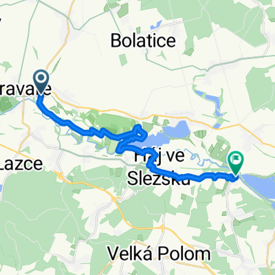 Nábřežní, Kravaře do Kamenec, Háj ve Slezsku