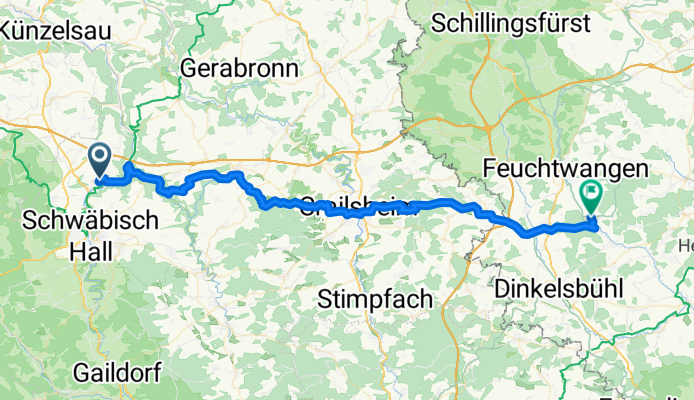 Untermünkheim - Dürrwangen
