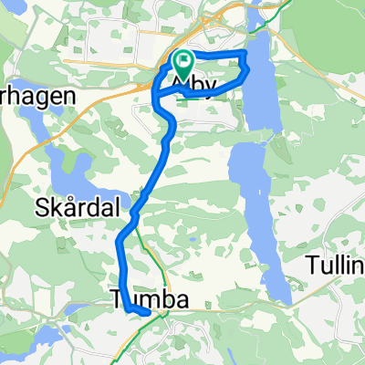 Lagmansbacken, Norsborg to Tingstorget, Norsborg