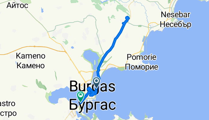 Поморийска, Бургас до Osogovo, Бургас