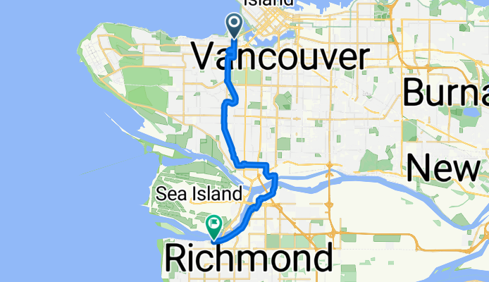 Cornwall Ave, Vancouver to River Rd, Richmond