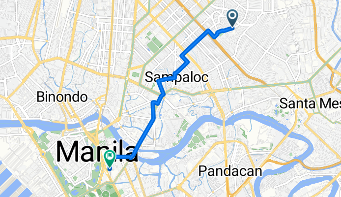 Blumentritt Road to Padre Burgos Avenue