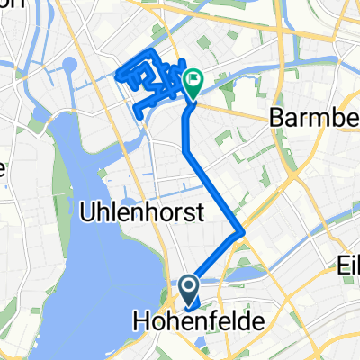 Barcastraße, Hamburg nach Grovestraße, Hamburg