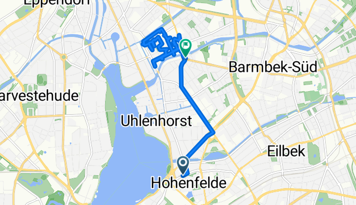Barcastraße, Hamburg nach Grovestraße, Hamburg