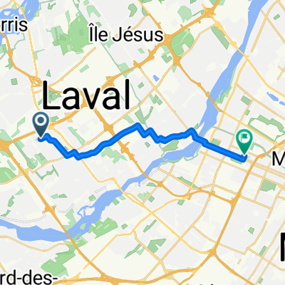 Boul Cléroux, Laval to Rue Legendre E, Montréal