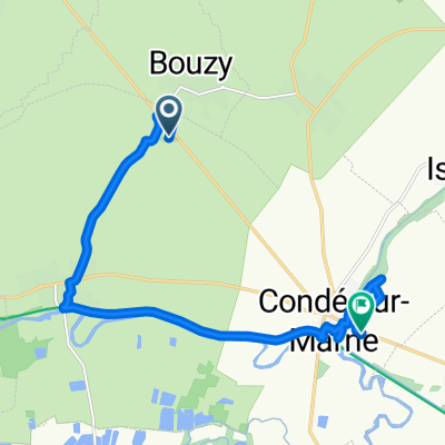 De Tours-sur-Marne à Rue de la Crayère