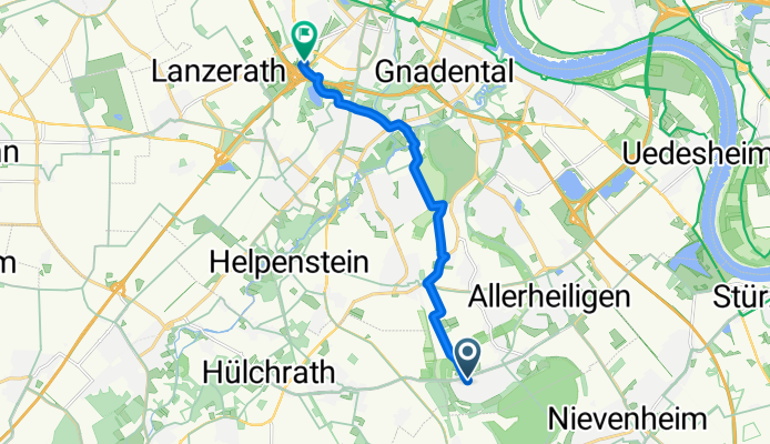Edelweißweg nach Einsteinstraße