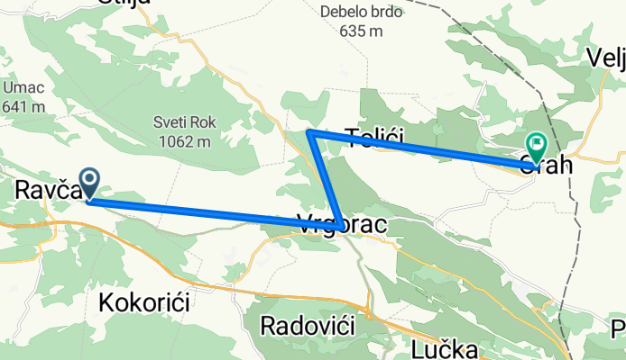 From Ravča to Vrgorac
