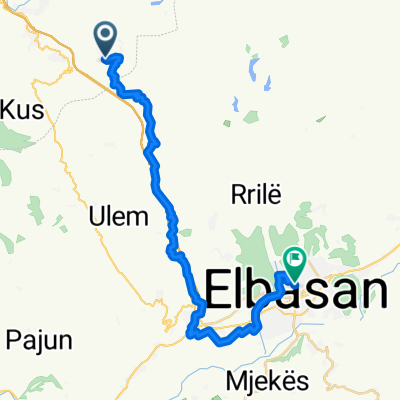 Rruga Qendra e Vjeter, Tirana to Rruga Rinia, Elbasan