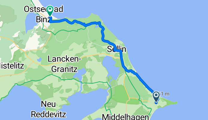 Swannenbarch, Göhren nach Hauptstraße, Binz