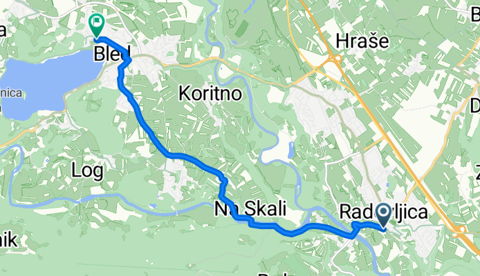 Cesta Svobode, Radovljica nach Pod Skalo, Bled