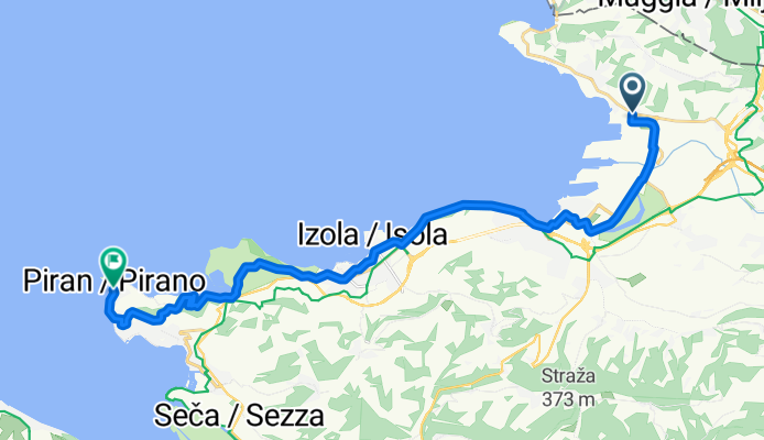 From Ankaran to Piran