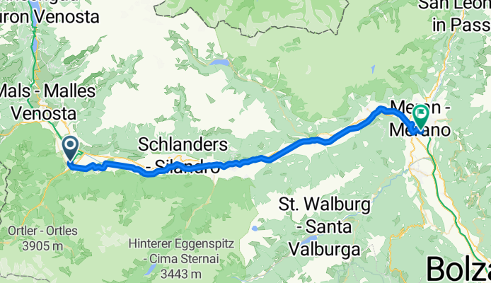 Prad am Stilfserjoch - Meran