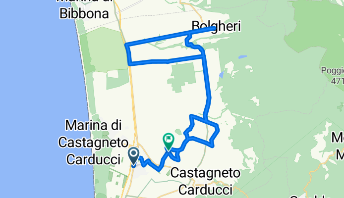Bolgheri DOC.kml_PERCORSO N 1 Bolgheri DOC