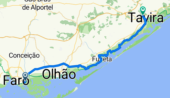 From Faro to Tavira