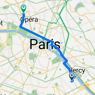 Avenue de France, Paris à Rue d'Amsterdam, Paris