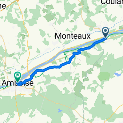 Rue du Maréchal Leclerc, Chaumont-sur-Loire naar Rue François Ier, Amboise