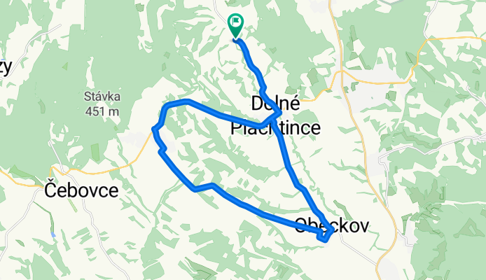 Str. Plachtince - Príbelce -  Škriavnik - Obeckov - Str. Plachtince