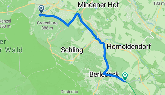 Hülsenweg nach Fromhauser Straße