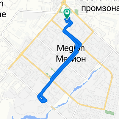 улица Кузьмина, Мегион до улица Кузьмина, Мегион