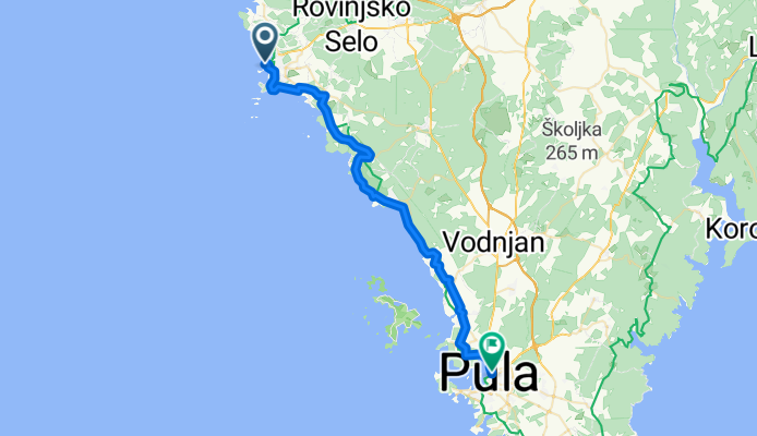 From Rovinj to Pula