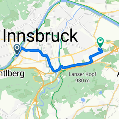Franz-Gschnitzer-Promenade, Innsbruck až Amraser-See-Straße, Innsbruck