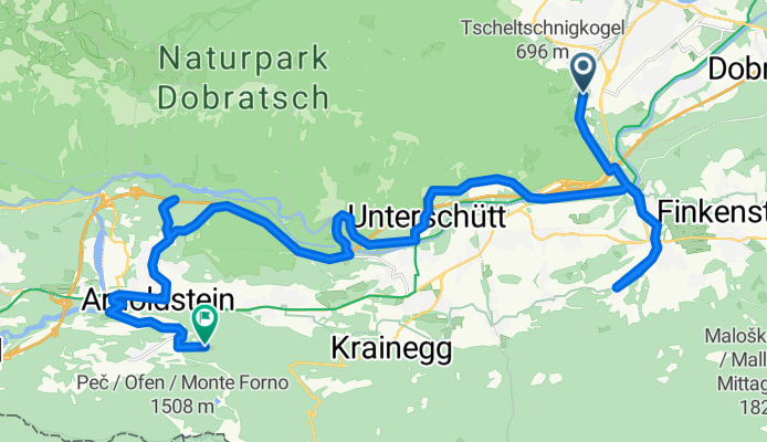 Warmbader Straße nach Seltschach