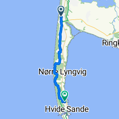 Fortunavej, Ringkøbing nach Parallelvej, Hvide Sande