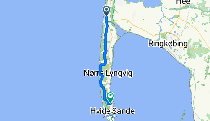 Fortunavej, Ringkøbing nach Parallelvej, Hvide Sande