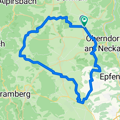 Route in Oberndorf am Neckar