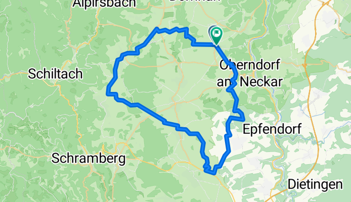 Route in Oberndorf am Neckar