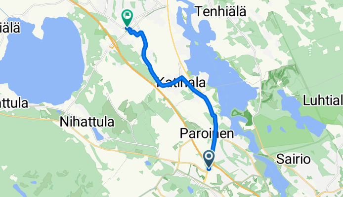 Tiiriönsuontie, Hämeenlinna do Merventie, Parola