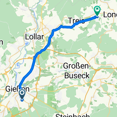 Bänningerstraße, Gießen nach Allertshäuser Straße, Allendorf (Lumda)